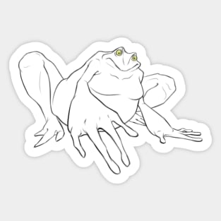 enormous frog Sticker